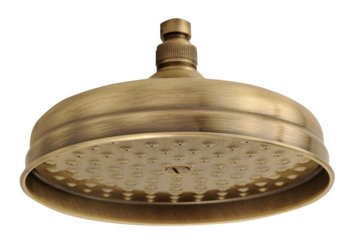 Emmevi, brass round shower head 200 mm, connection 1/2У, color bronze