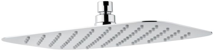 Emmevi, rectangular overhead shower head. 298*200 mm. Steel, chrome color