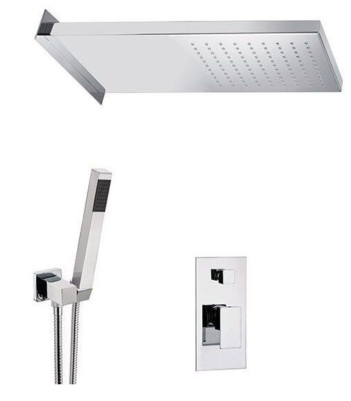 Daniel Skyline, 2-piece shower set, with 50x20 cm cantilever shower head, 1 mode: rain, chrome color