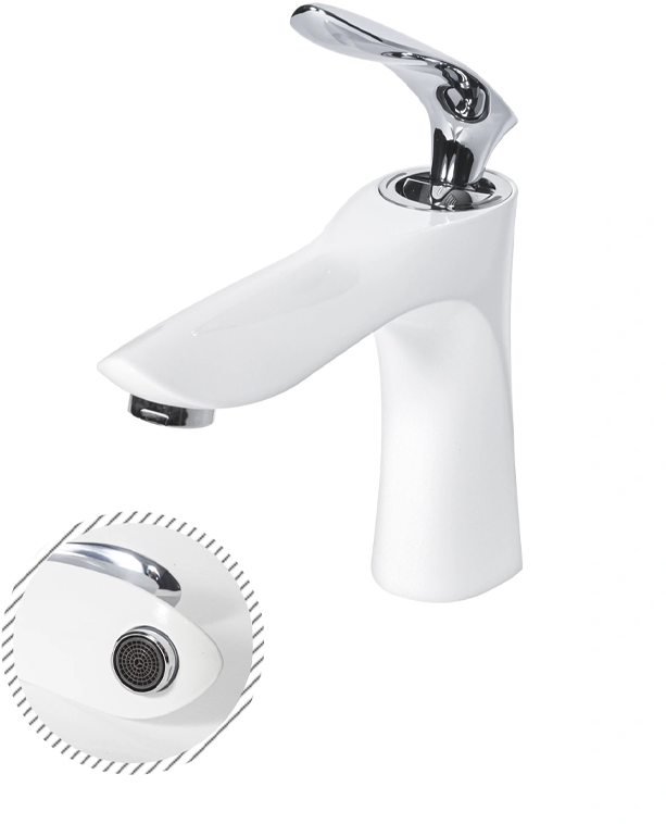 Sink mixer Grocenberg GB2001 White Chrome