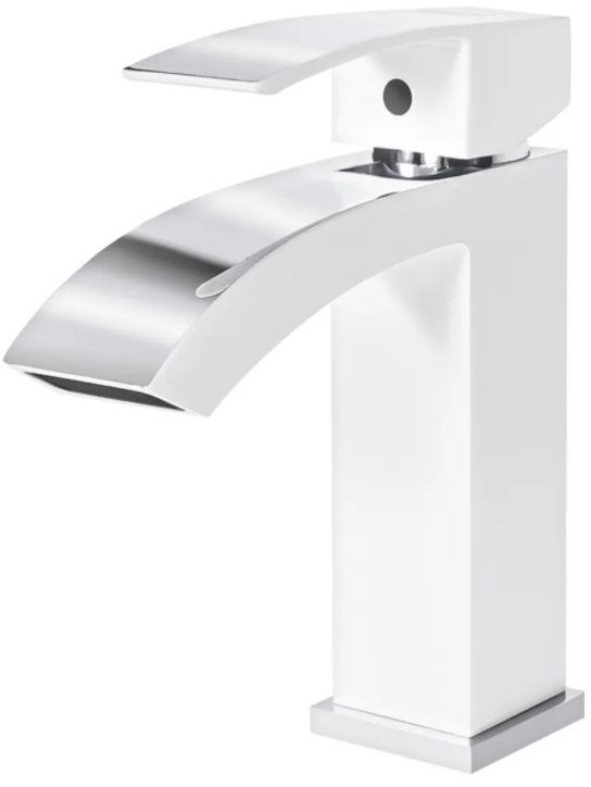 Washbasin mixer Grocenberg GB2007 White Chrome