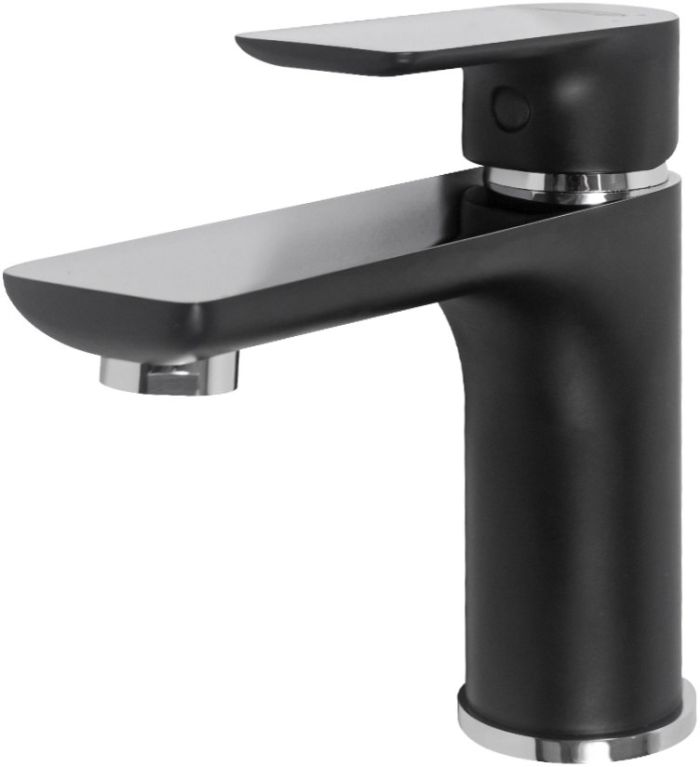 Hansberge NORDIC H1099BC Black Chrome Sink Mixer