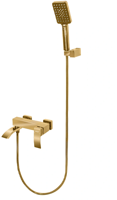 Bathtub mixer with hand shower Grocenberg GB8007 Gold