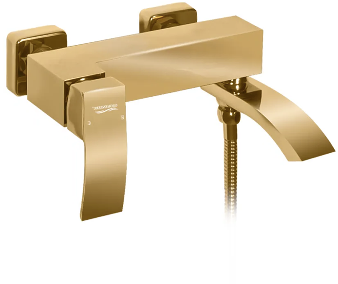 Bathtub mixer with hand shower Grocenberg GB8007 Gold