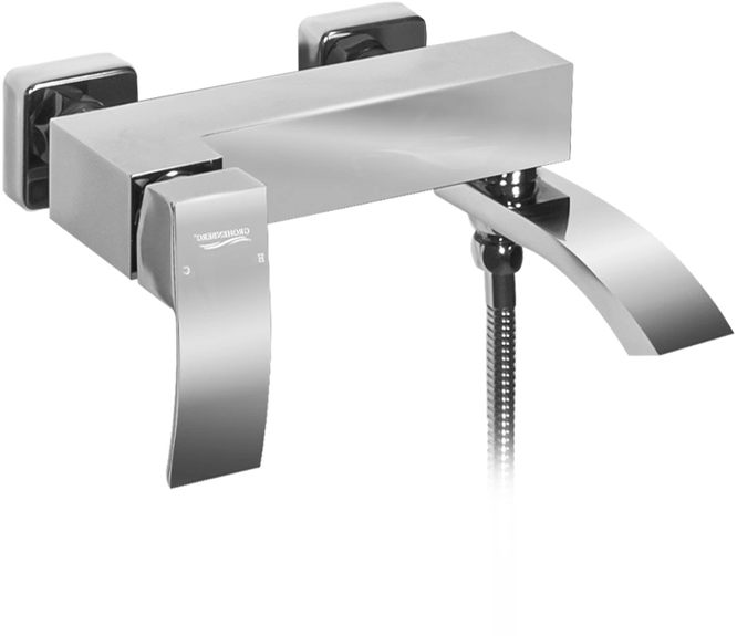 Bathtub mixer with hand shower Grocenberg GB8007 Chrome