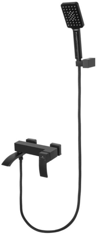 Bathtub mixer with hand shower Grocenberg GB8007 Black matt