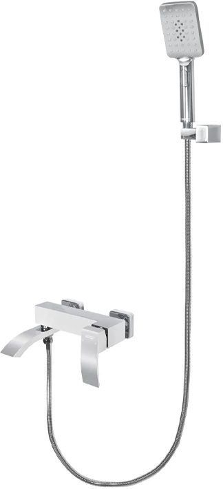 Bathtub mixer with hand shower Grohenberg GB8008 White Chrome