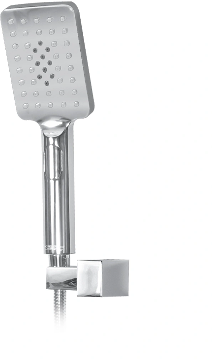 Bathtub mixer with hand shower Grohenberg GB8008 White Chrome