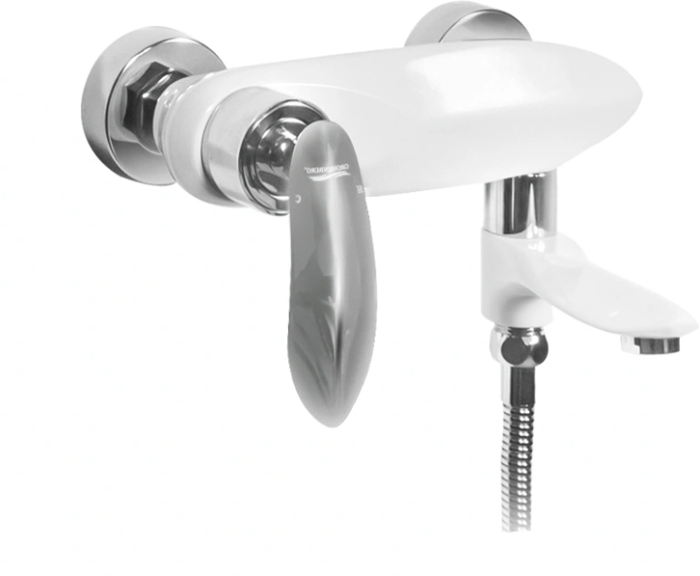 Bathtub mixer with hand shower Grohenberg GB8001 White Chrome