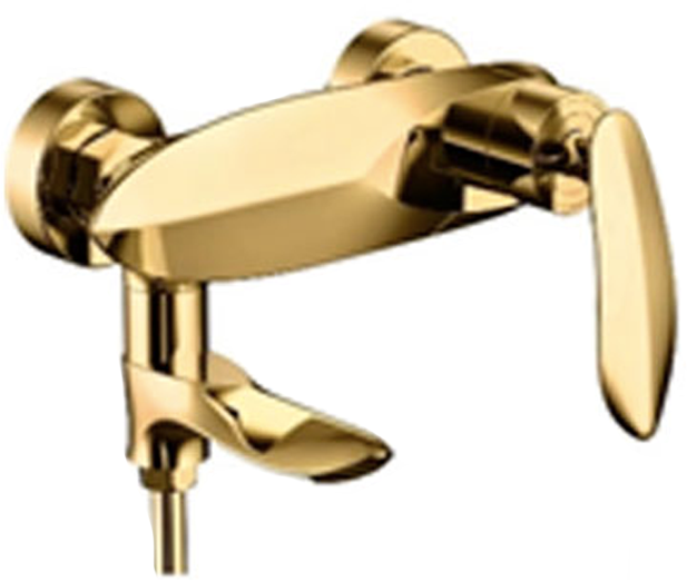 Bathtub mixer with hand shower Grosenberg GB8001 Gold