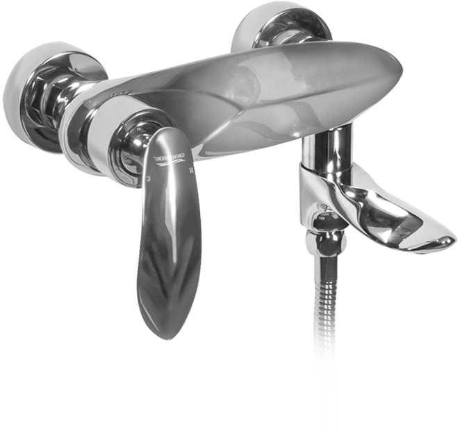 Bathtub mixer with hand shower Grosenberg GB8001 Chrome