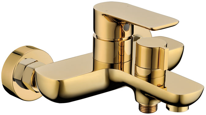 Bathtub mixer with hand shower Grosenberg GB8009 Gold