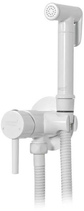 Built-in mixer with hygienic shower Grocenberg GB001 White