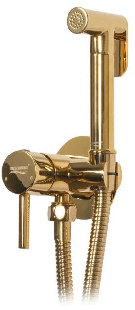 Inline mixer with hygienic shower Grocenberg GB001 Gold