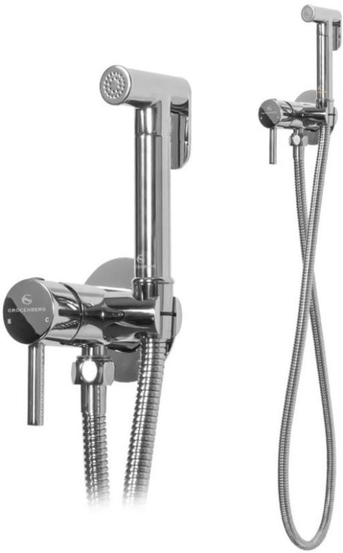 Inline mixer with hygienic shower Grocenberg GB001 Chrome