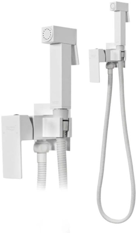 Recessed mixer with hygienic shower Grocenberg GB002 White