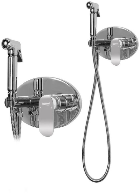 Recessed mixer with hygienic shower Grocenberg GB003 Chrome