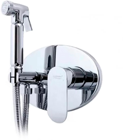 Recessed mixer with hygienic shower Grocenberg GB003 Chrome