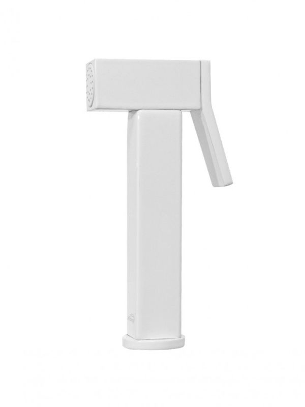 Mixer with hygienic shower Hansberge CUBITO H3077 White