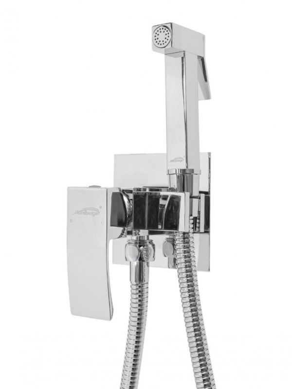 Faucet with hygienic shower Hansberge CUBITO H3077 Chrome