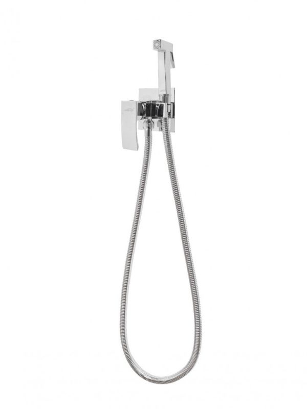 Faucet with hygienic shower Hansberge CUBITO H3077 Chrome