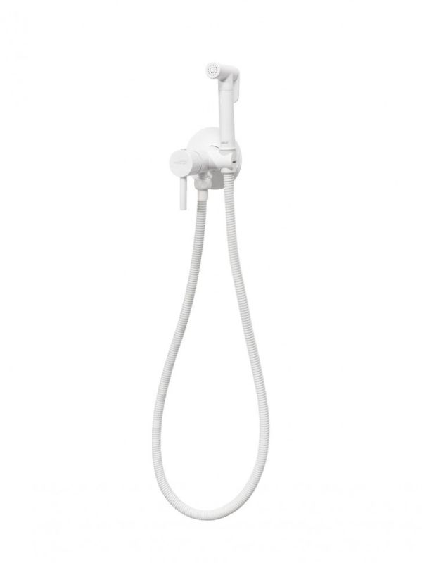 Inline mixer with hygienic shower Hansberge NORDIC H3099 White