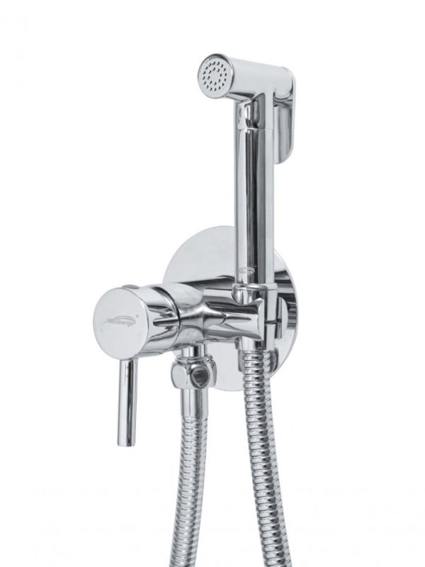 Inline mixer with hygienic shower Hansberge NORDIC H3099 Chrome