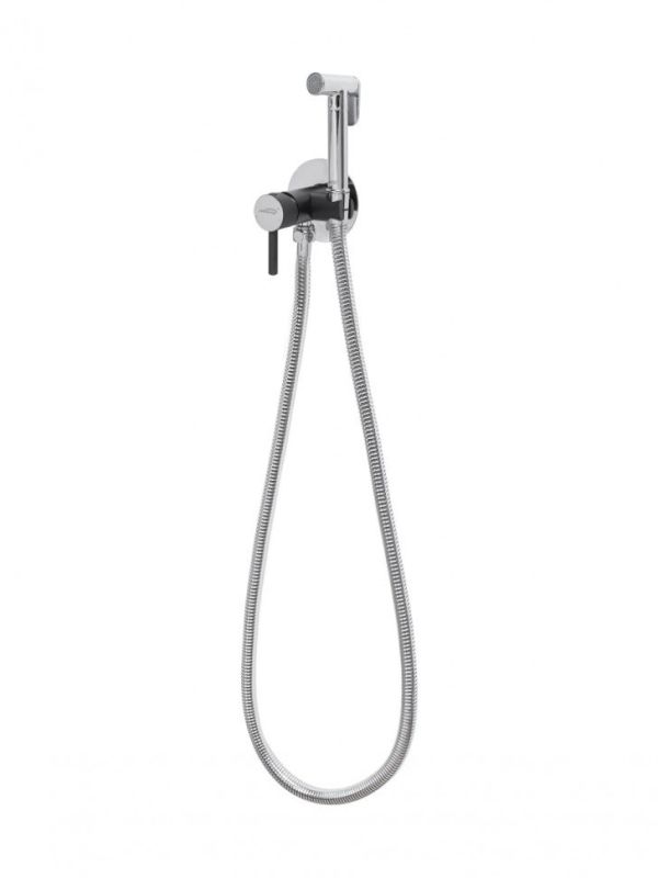 Hansberge NORDIC H3099 Recessed mixer with hygienic shower Hansberge NORDIC H3099 Black Chrome