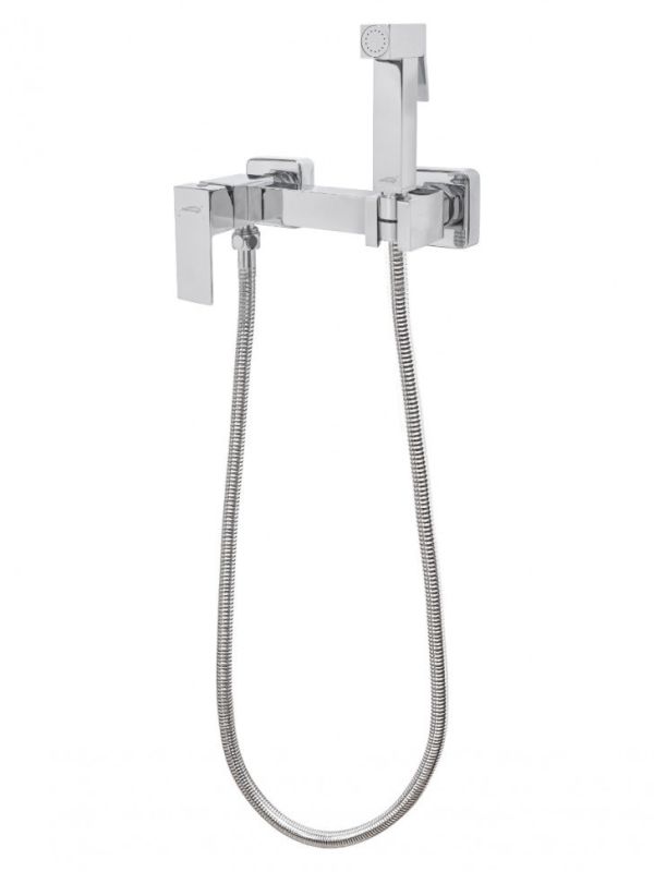 Shower mixer with hygienic set Hansberge CUBITO H0077 Chrome