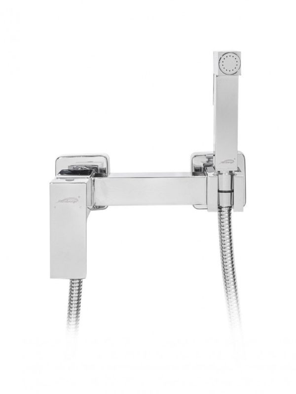 Shower mixer with hygienic set Hansberge CUBITO H0077 Chrome