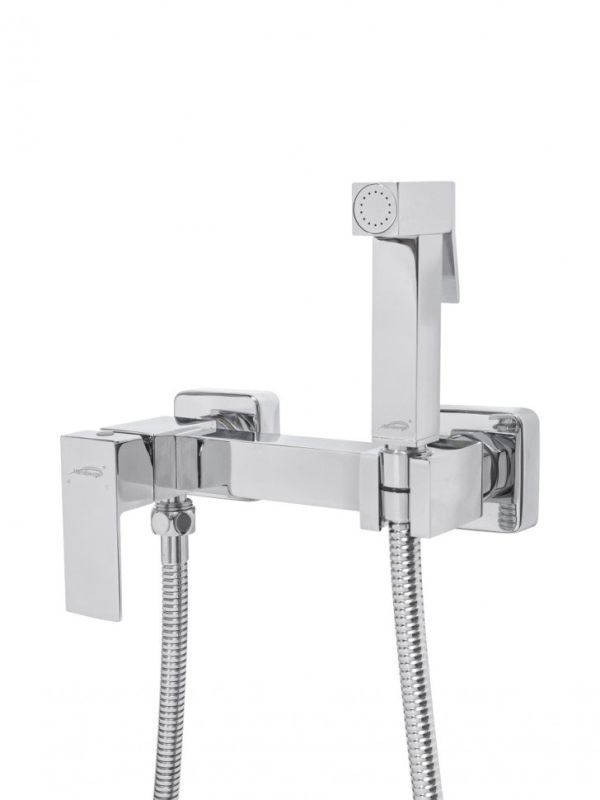 Shower mixer with hygienic set Hansberge CUBITO H0077 Chrome