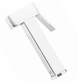 Shower mixer with hygienic set Hansberge CUBITO H0077WW White