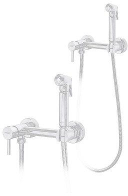 Shower mixer with hygienic set Hansberge NORDIC H0099WW White