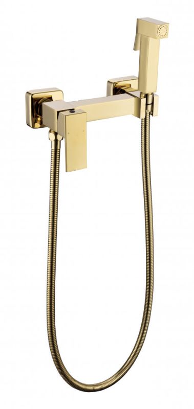 Outdoor mixer, Wall mounted hygienic shower Grocenberg GB101N Gold