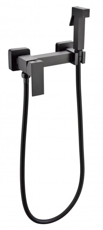 Outdoor mixer, Wall mounted hygienic shower Grocenberg GB101N Black matt