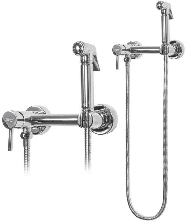 Outdoor mixer, On the wall hygienic shower Grocenberg GB103N Chrome