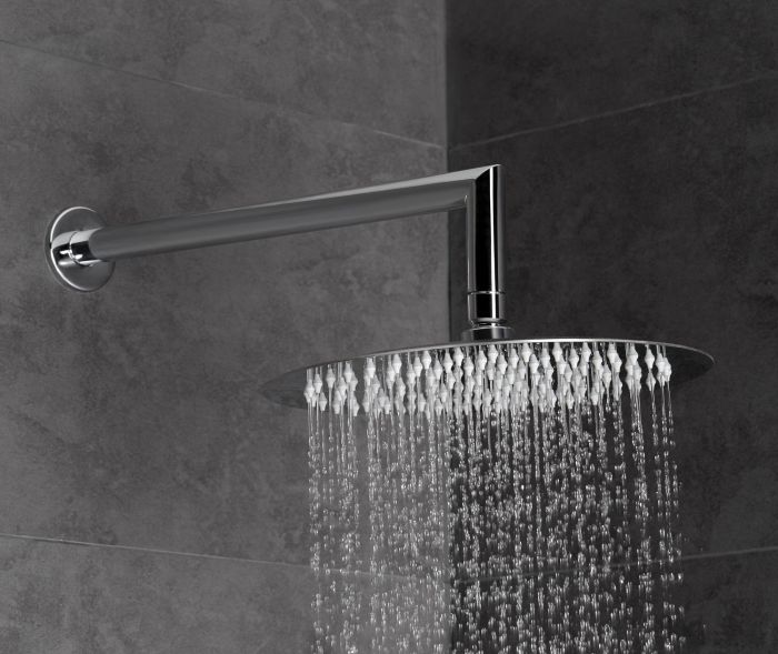 AQG, shower head ATLAS _25 cm round ultra-flat anti-calc shower head, chrome color