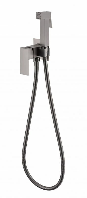 Recessed mixer with hygienic shower Grocenberg GB002BG Graphite