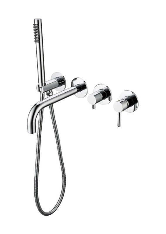 Bathtub mixer with hand shower Grocenberg GB5070CR Chrome