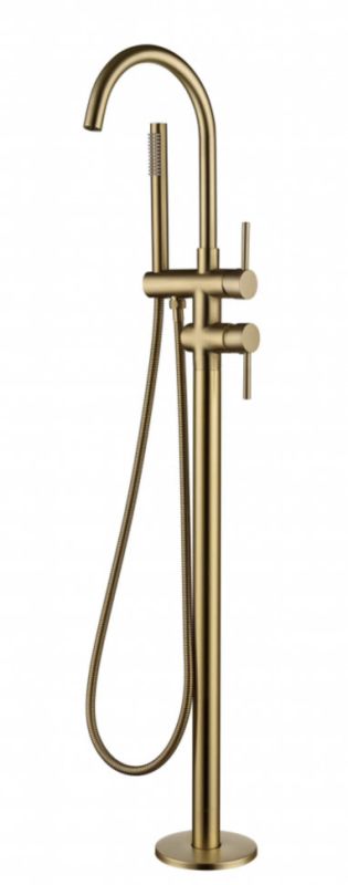 Floor standing bathtub mixer Grocenberg GB900MG Matte Gold