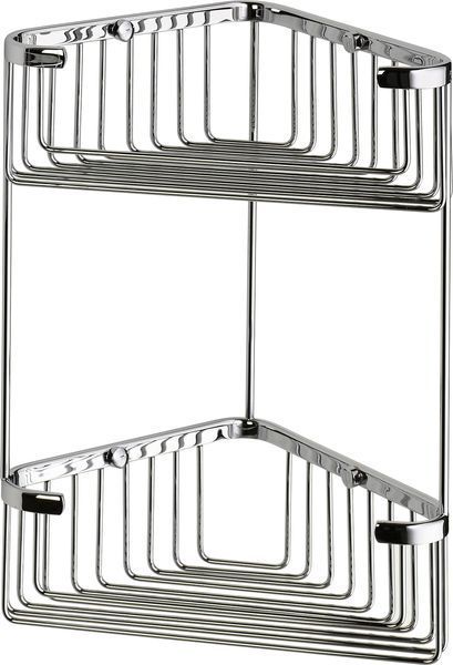 Sanibano, 2-level corner grille, chrome color