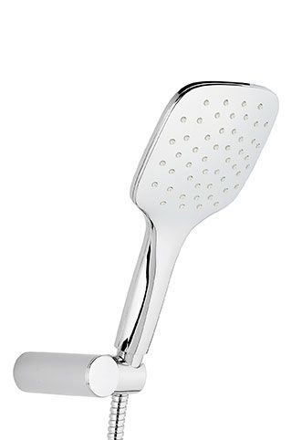 Emmevi, hand shower set 164: 150cm brass hose (C02706A), single-mode shower head, chrome color