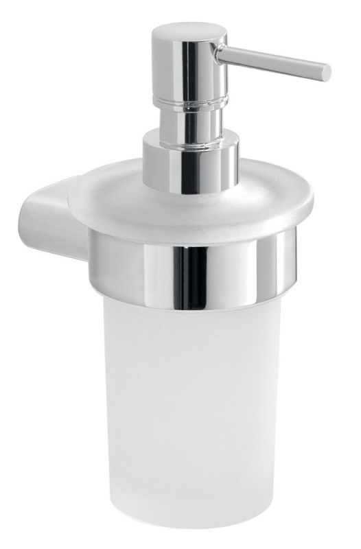 Gedy Azzorre, wall-mounted glass dispenser with metal pump, chrome color