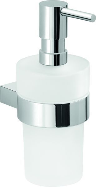 Gedy Canarie, wall-mounted glass dispenser with metal pump, chrome color