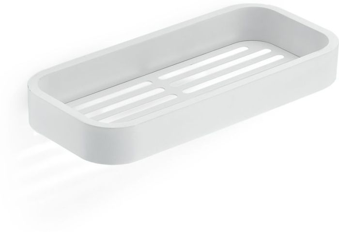 Gedy Outline, rectangular 1-level grille, matt white color