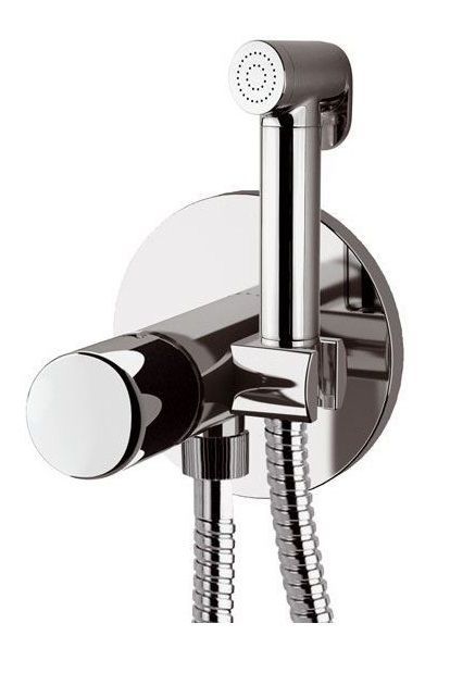 Daniel Fusion, hygienic shower with mixer tap for hot / cold water, graphite color