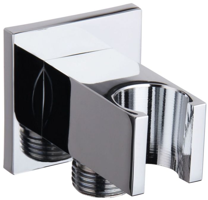 AQG, CCT square bracket for shower with integrated drain, chrome color