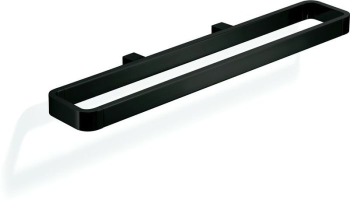 Gedy Lounge, vert./goriz. towel holder or holder for a soap dish / glass /dispenser, color matte black