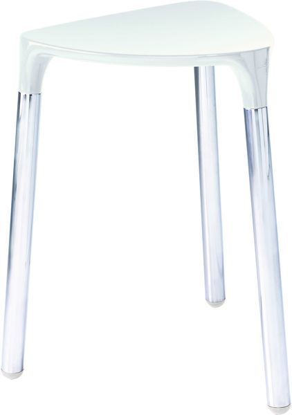 Gedy Yannis, chair, color chrome - white plastic