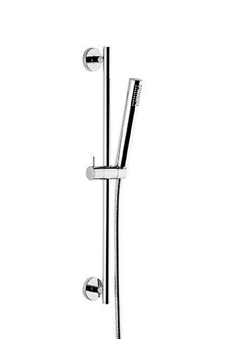 Emmevi, shower set: shower rod, shower head, hose, matt gold color